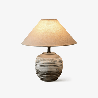 Striato Gradient Ceramic Table Lamp-Neutral Decor
