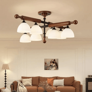 Rusticana Poutre Bois Plafonnier Lumière