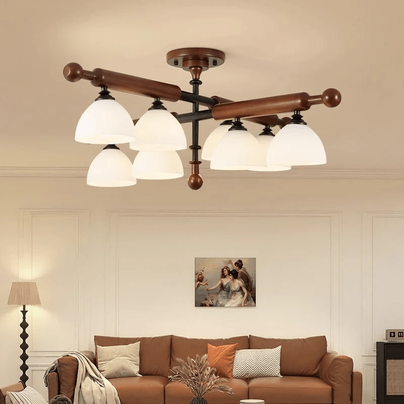 Rusticana Poutre Bois Plafonnier Lumière