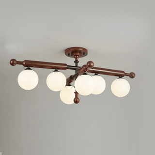 Rusticana Poutre Bois Plafonnier Lumière