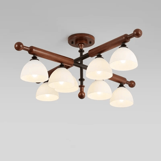Rusticana Poutre Bois Plafonnier Lumière