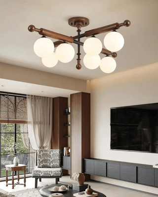 Rusticana Poutre Bois Plafonnier Lumière