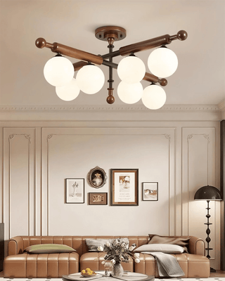 Rusticana Poutre Bois Plafonnier Lumière