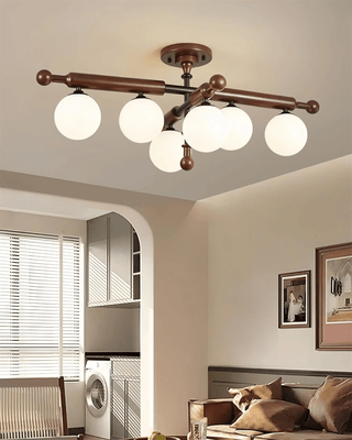 Rusticana Poutre Bois Plafonnier Lumière
