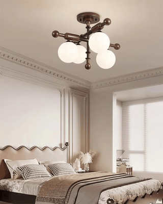 Rusticana Poutre Bois Plafonnier Lumière