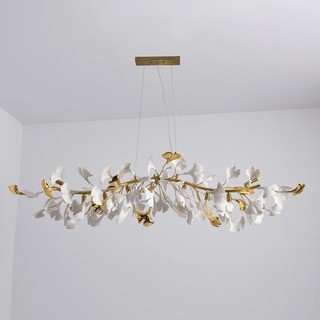 Olivia Lustre linéaire en céramique Gingko