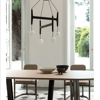 Xylocube Géométrique Bois Globe Suspension Lumière