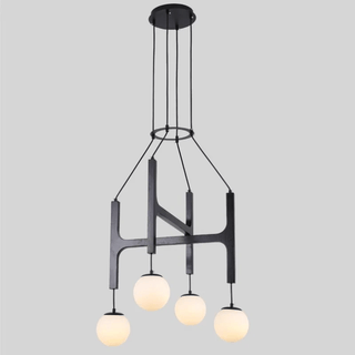 Xylocube Géométrique Bois Globe Suspension Lumière