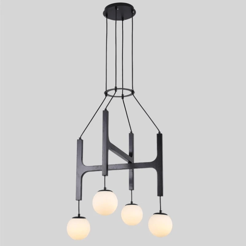 Xylocube Géométrique Bois Globe Suspension Lumière