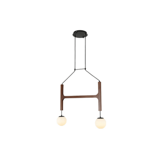Xylocube Géométrique Bois Globe Suspension Lumière