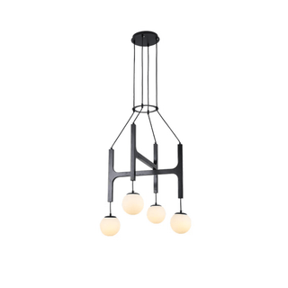 Xylocube Géométrique Bois Globe Suspension Lumière