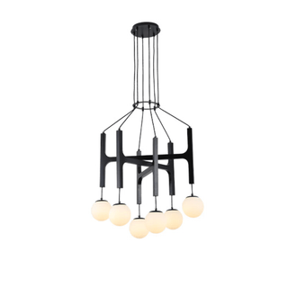 Xylocube Géométrique Bois Globe Suspension Lumière