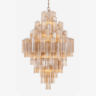Zenith Lustre en Tube de Verre Superposé Ambrer