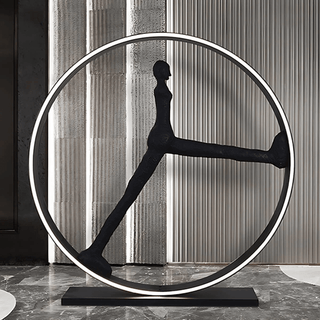 Cyra Sculpture Indoor Floor Lamp-Neutral Decor