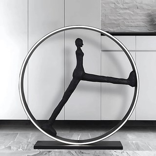Cyra Sculpture Indoor Floor Lamp-Neutral Decor