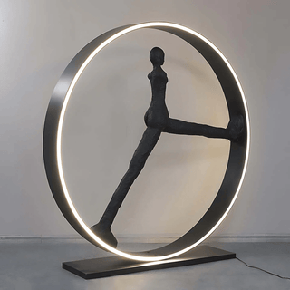 Cyra Sculpture Indoor Floor Lamp-Neutral Decor