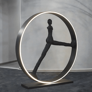 Cyra Sculpture Indoor Floor Lamp-Neutral Decor