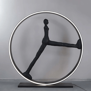 Cyra Sculpture Indoor Floor Lamp-Neutral Decor