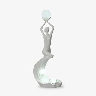 Muse Modern Sculpture Floor Lamp-Neutral Decor