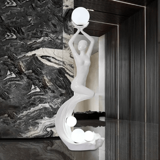Muse Modern Sculpture Floor Lamp-Neutral Decor