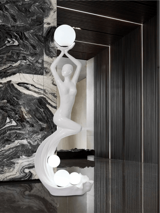 Muse Modern Sculpture Floor Lamp-Neutral Decor