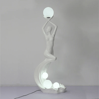 Muse Modern Sculpture Floor Lamp-Neutral Decor