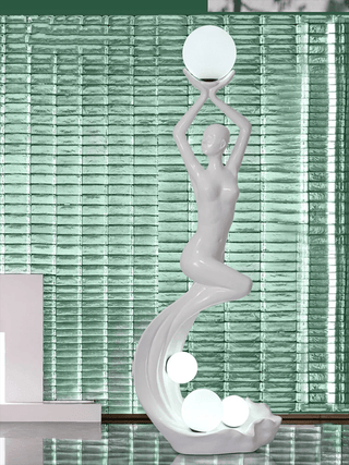 Muse Modern Sculpture Floor Lamp-Neutral Decor