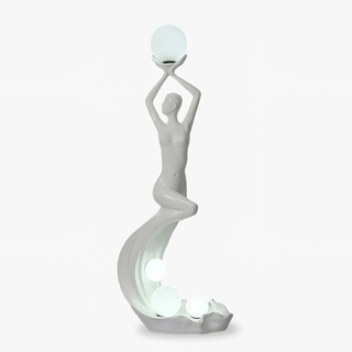 Muse Modern Sculpture Floor Lamp-Neutral Decor