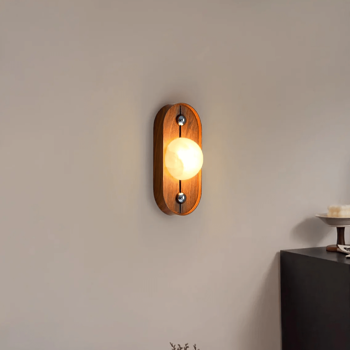 Orlin Applique Murale en Bois Albâtre