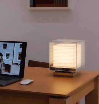 Pryn Lampe de Table Cube