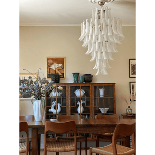 Dravina Glass Petals Pendant Lamp-Neutral Decor