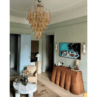 Dravina Glass Petals Pendant Lamp-Neutral Decor