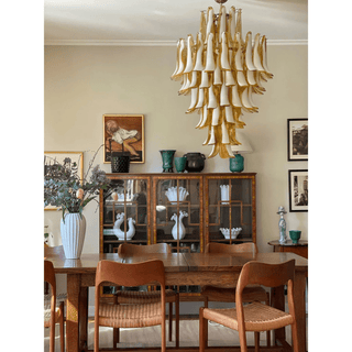 Dravina Glass Petals Pendant Lamp-Neutral Decor