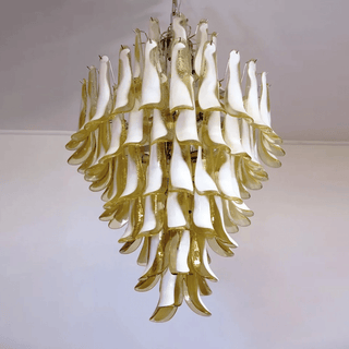 Dravina Glass Petals Pendant Lamp-Neutral Decor