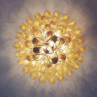 Dravina Glass Petals Pendant Lamp-Neutral Decor