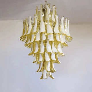 Dravina Glass Petals Pendant Lamp-Neutral Decor