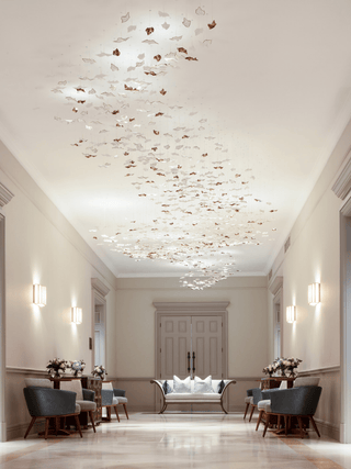 Leaf Twisted Sculptural Customize Chandelier-Neutral Decor