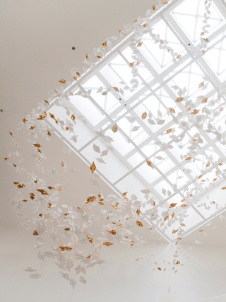 Leaf Twisted Sculptural Customize Chandelier-Neutral Decor
