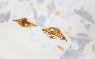 Leaf Twisted Sculptural Customize Chandelier-Neutral Decor