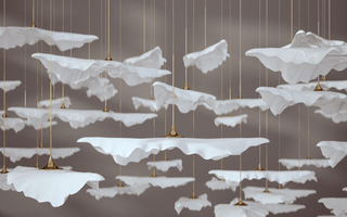 Leaf Twisted Sculptural Customize Chandelier-Neutral Decor