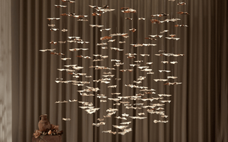 Leaf Twisted Sculptural Customize Chandelier-Neutral Decor