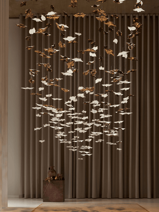 Leaf Twisted Sculptural Customize Chandelier-Neutral Decor