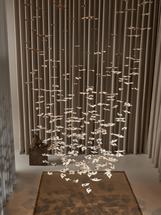 Leaf Twisted Sculptural Customize Chandelier-Neutral Decor