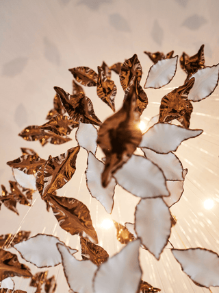Leaf Twisted Sculptural Customize Chandelier-Neutral Decor