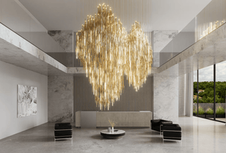 Vitara Glass Drop Chandelier-Neutral Decor