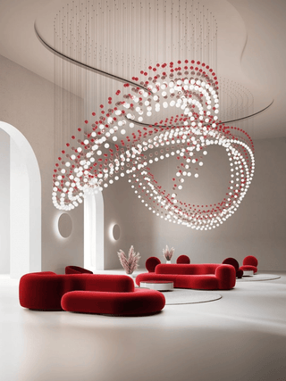Pearl Curtain Customize Chandelier-Neutral Decor