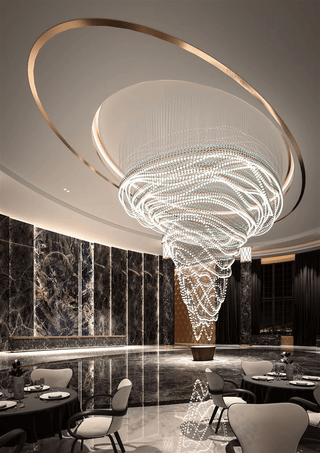 Pearl Curtain Customize Chandelier-Neutral Decor