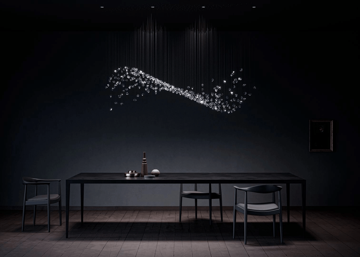 Raw Crystal Customize Chandelier-Neutral Decor