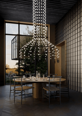 Multidot Chandelier-Neutral Decor