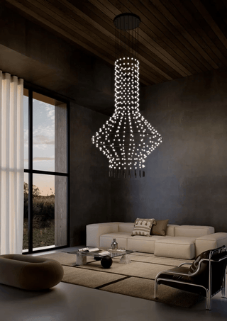 Multidot Chandelier-Neutral Decor
